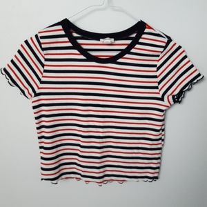 Striped crop top